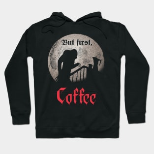 But first, coffee. Hoodie